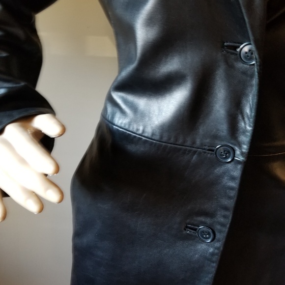 Express Leather Trench Coat - Picture 2 of 8